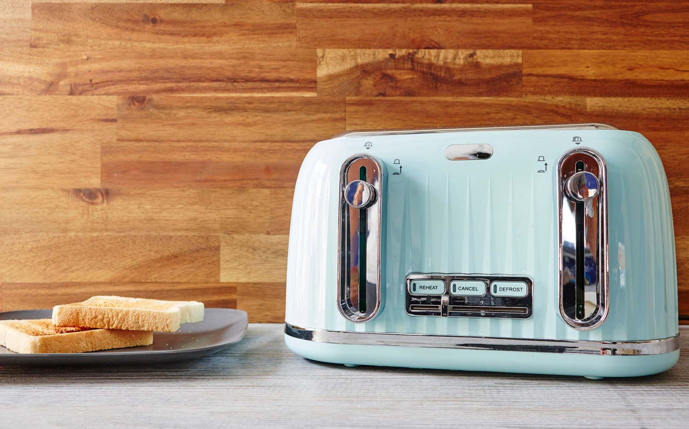 Design 2 Scheiben Toast Automat Haushalt Krümel Schublade 750 W Sandwich Röster 