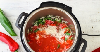 Schnellkochtopfrezepte in der Zubereitung